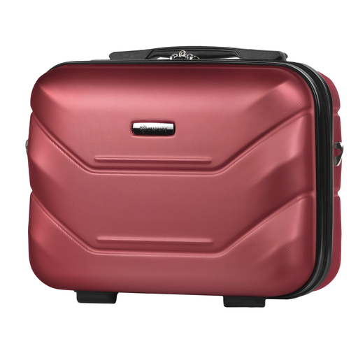 Dunkelroter Kosmetikkoffer aus ABS