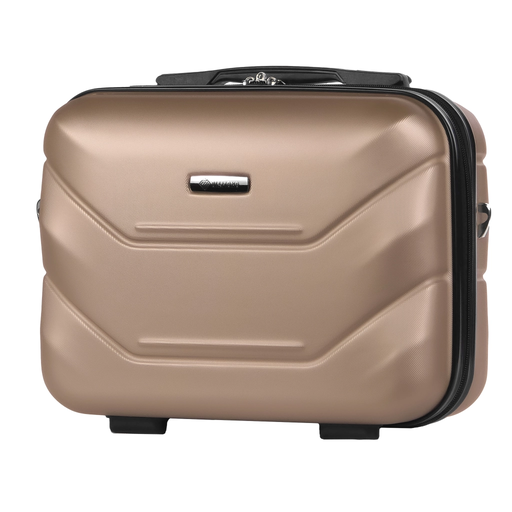 Beiger Kosmetikkoffer aus ABS