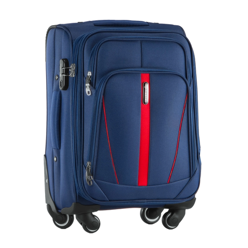 Dunkelblauer Kleiner Weichschalenkoffer