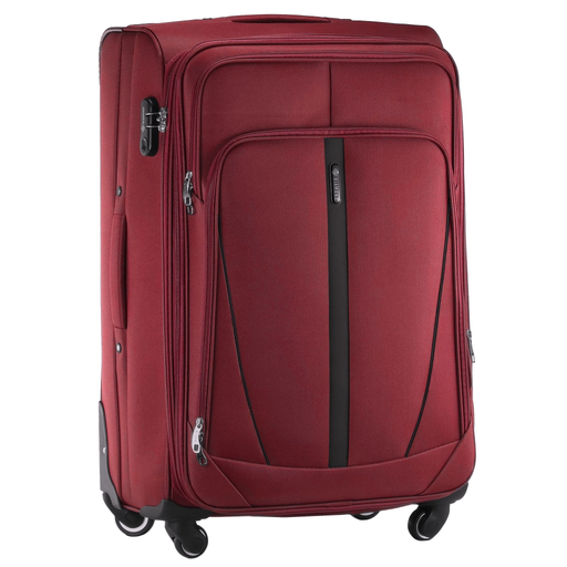 Dunkelroter Großer Weichschalenkoffer